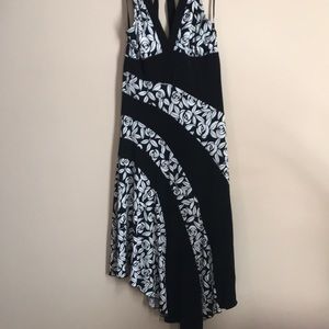 Candies Halter Neck Open Back Asymmetrical Dress